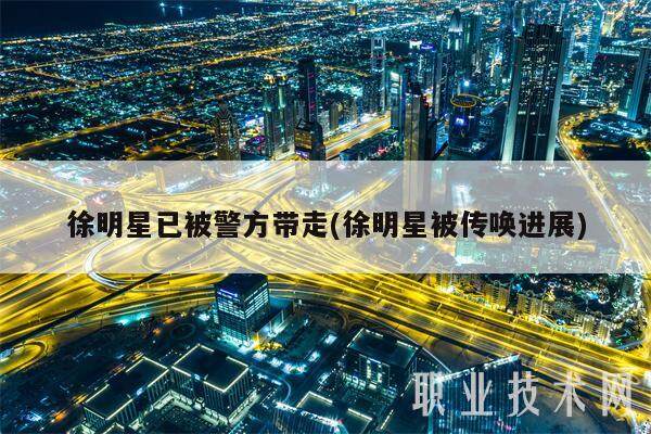 徐明星已被警方带走(徐明星被传唤进展)-第1张图片-欧意易易下载