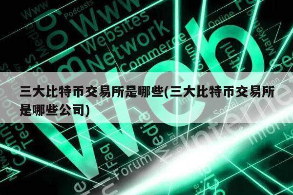 三大比特币交易所是哪些(三大比特币交易所是哪些公司)-第1张图片-欧意易易下载